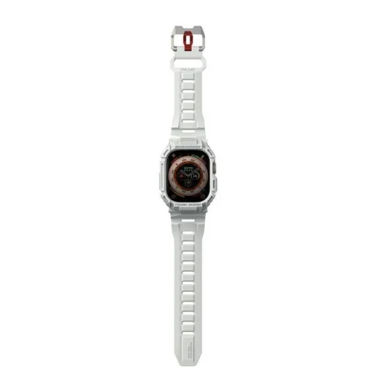 Skin Arma 2 In 1 Apple Watch Ultra Strap Case Mecha 49 Mm - Light Gray